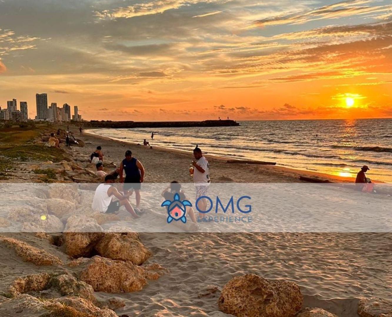 Cb1108 | Sunset Con Frente Al Mar Cartagena